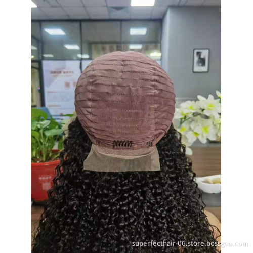 100% Brazilian 12 inch-30 inch Human Hair Wig Transparent Swiss lace wig,Kinky Curly Cuticle Aligned Lace Front Wig